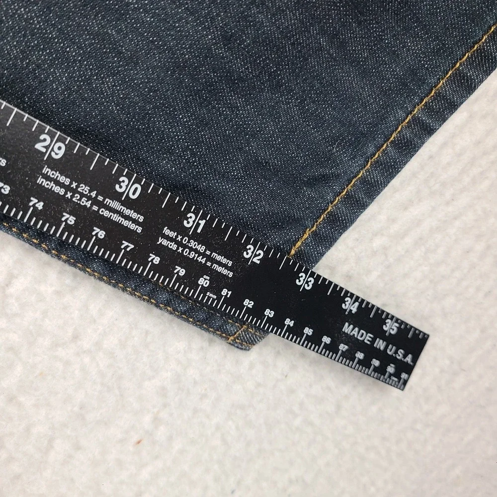 Levi's 514 Jeans Mens‎ 34x34 Blue Regular Fit Straight Leg Dark Wash 100% Cotton